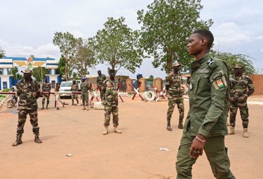 niger coup supporters protest west african military force