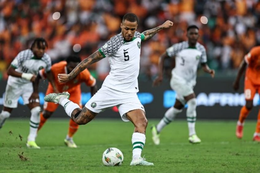 Nigeria's William Troost-Ekong convetred a crucial penalty in the 1-0 win over the hosts