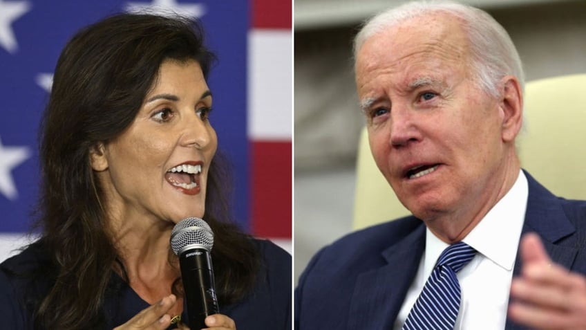 Nikki Haley and Joe Biden