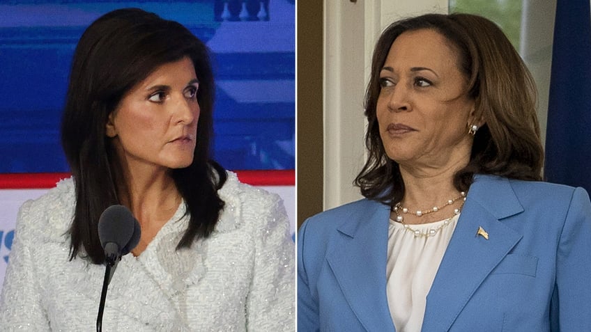 Nikki Haley Kamala Harris split