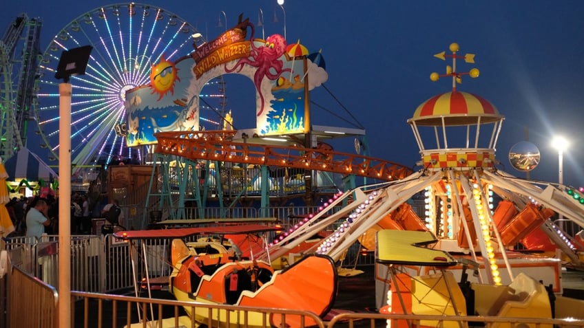 Amusement rides on the Wildwood boardwalk