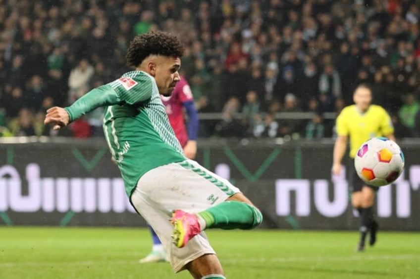 Bremen forward Justin Njinmah earned his side a 1-1 draw at home to RB Leipzig