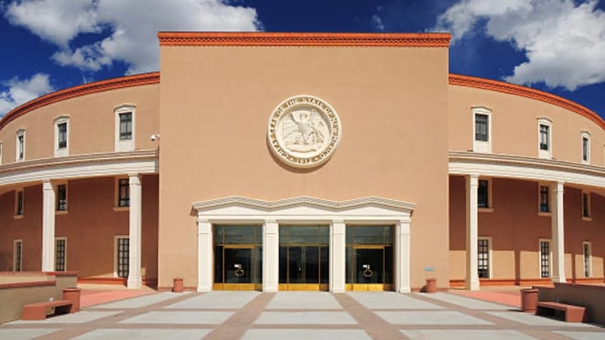 New Mexico State ‘Roundhouse’ in Santa Fe, New Mexico.