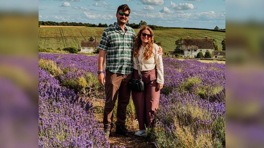 Helene and Michael Sula traveling in the Cotswalds