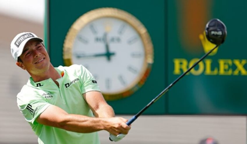 Viktor Hovland of Norway plays a practice round ahead of the PGA Tour Arnold Palmer Invita