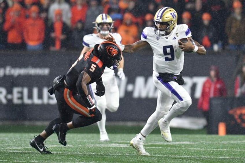 no 5 washington clinches pac 12 championship berth with 22 20 victory over no 10 oregon state