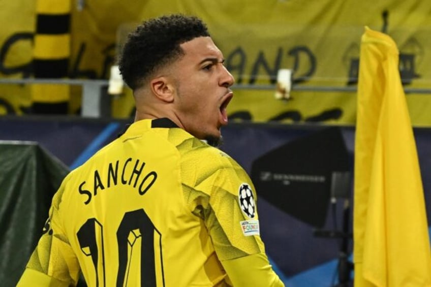 Dortmund forward Jadon Sancho opened the scoring after three minutes on Wednesday