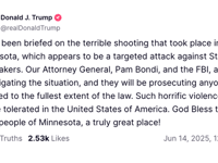 'No Kings' Terror? Fake Cop Assassinates Minnesota Democrat Who Blocked Health Care for Illegals
