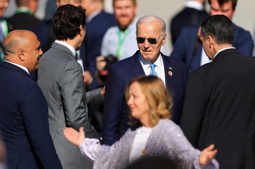 no show joe biden misses g20 hand holding group photo