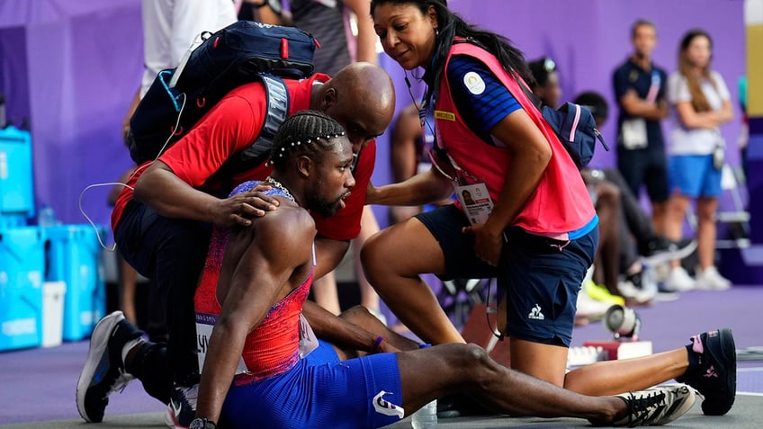 Trainers check Noah Lyles