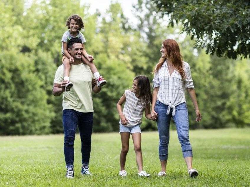 Family outside