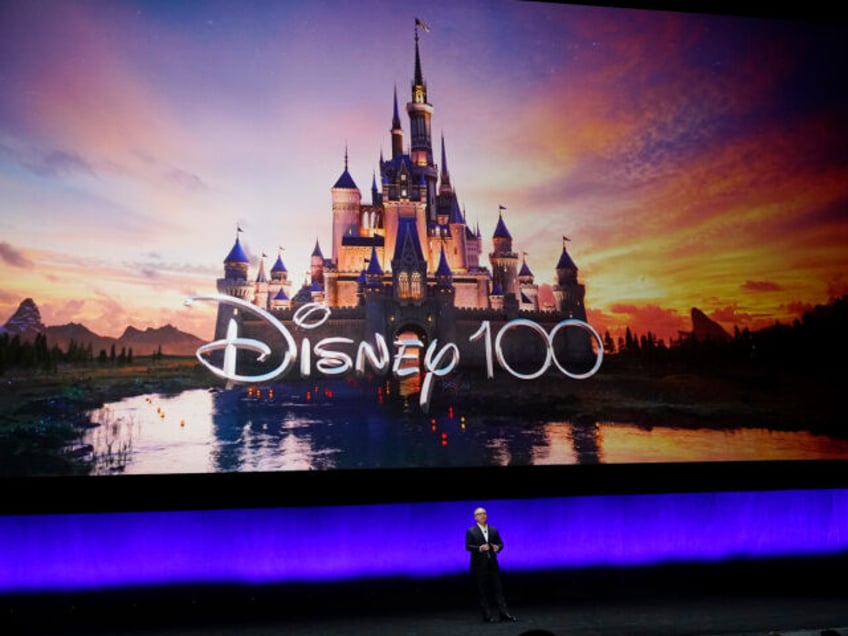 Alan Bergman, co-chairman of Disney Entertainment, addresses the audience during the Walt