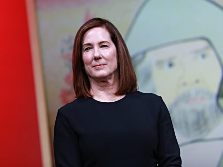 TOKYO, JAPAN - DECEMBER 07: Producer Kathleen Kennedy attends the 'Star Wars: The Last Jed