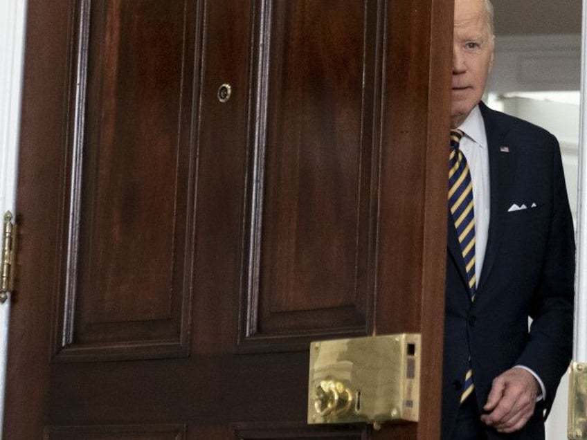 President Joe Biden arrives to announce a ban on Russian oil imports, toughening the toll