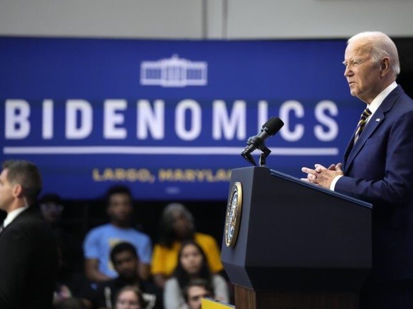 President Joe Biden speaks about his administration's economic agenda at Prince Georg