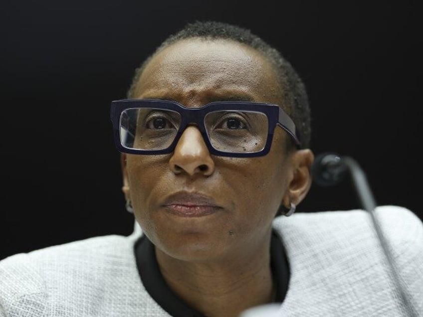 Dr. Claudine Gay, President of Harvard University, testifies before the House Education and Workforce Committee at the Rayburn House Office Building on December 05, 2023, in Washington, DC. The Committee held a hearing to investigate antisemitism on college campuses. (Kevin Dietsch/Getty)