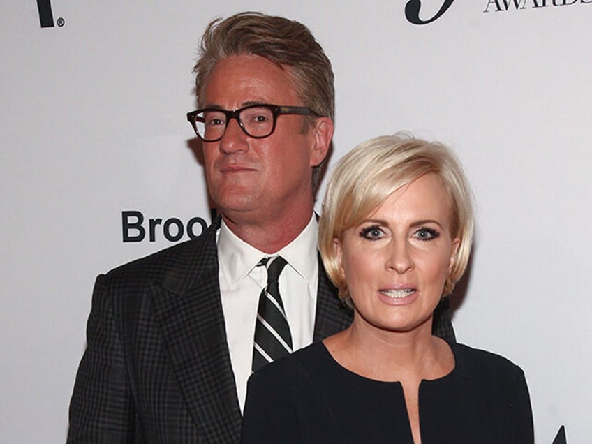 Joe Scarborough, left, and Mika Brzezinski, right, attend the NYFW Spring/Summer 2018 5th