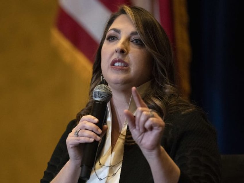 Ronna McDaniel, chairwoman of the Republican National Committee, speaks during the Republi