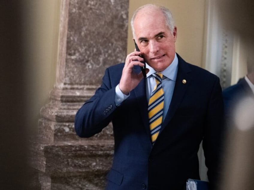 UNITED STATES - MARCH 20: Sen. Bob Casey, D-Pa., is seen after the senate luncheons in the