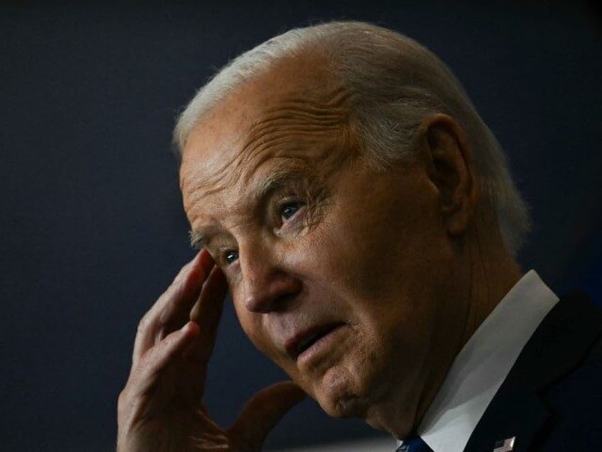 US President Joe Biden speaks at the Labor Department in Washington, DC, on December 16, 2