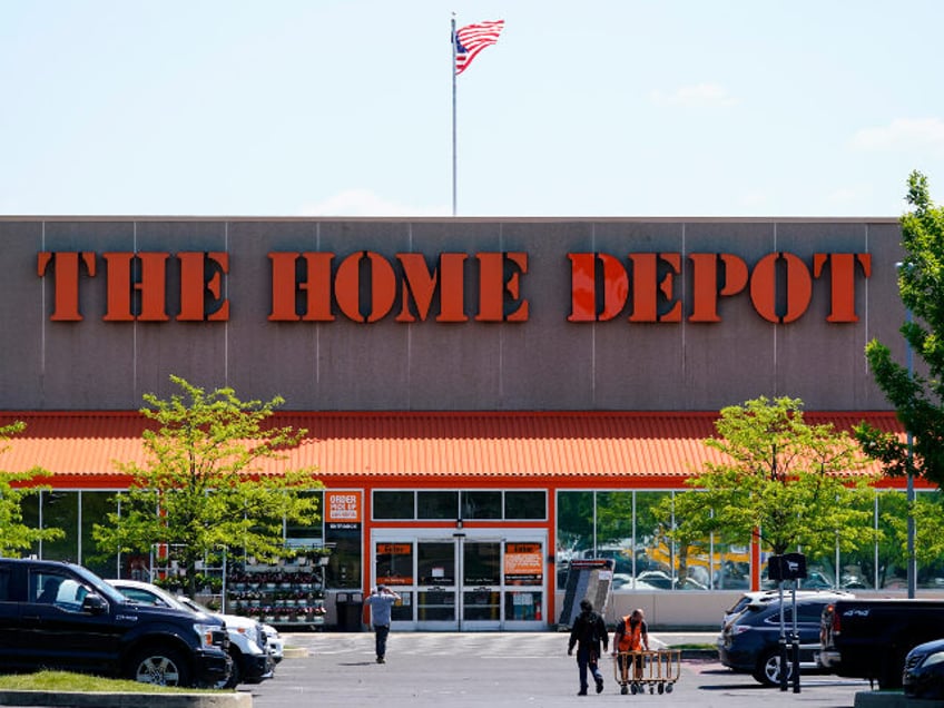 Shown is The Home Depot location in Willow Grove, Pa., Wednesday, May 19, 2021. (Matt Rour