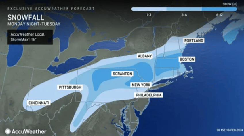 noreaster aims for northeast early next week