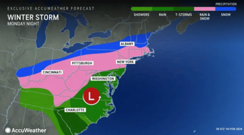 noreaster aims for northeast early next week