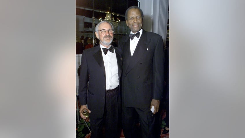 Norman Jewison and Sidney Poitier posing together