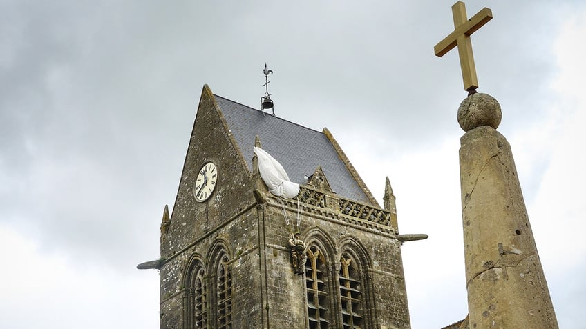 Sainte Mere Eglise, Normandy church