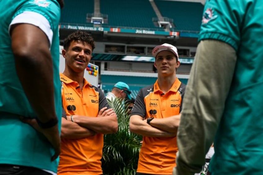 McLaren's British driver Lando Norris isn't concerned about trailing Australian team-mate