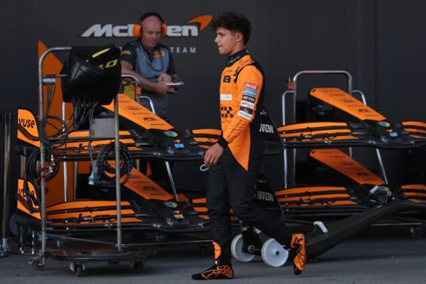 McLaren's Lando Norris after his qualifying flop in Baku