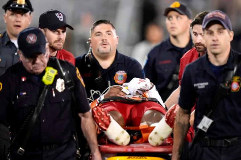 north carolina states ashford taken off field on stretcher in opener at uconn