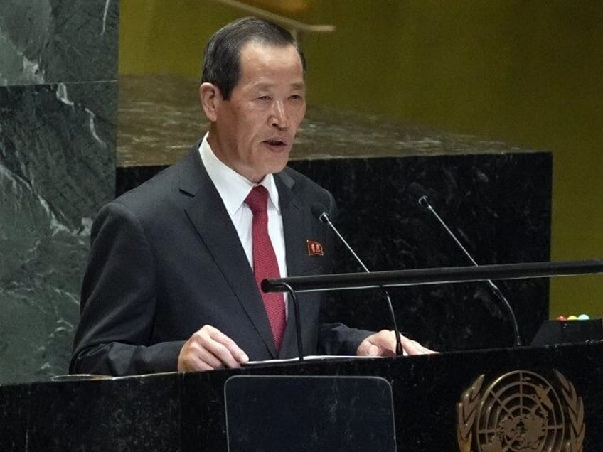 North Korea Ambassador Song Kim addresses the 79th session of the United Nations General A