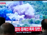 North Korea blows up parts of inter-Korean road and rail links in a symbolic display of anger