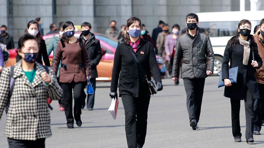 Pedestrians walking