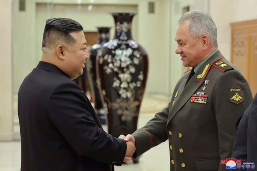 north korean leader kim jong un meets with russian defense minister on military cooperation