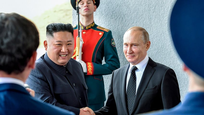 north koreas kim jong un arrives in russia ahead of meeting with vladimir putin