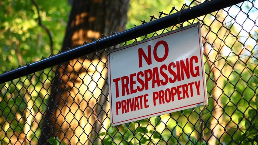 Private property sign