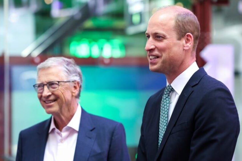 Microsoft founder Bill Gates, left, and Britain's Prince William at the Breakthrough Energ