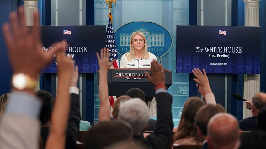 White House Press Secretary Karoline Leavitt answers reporters' questions