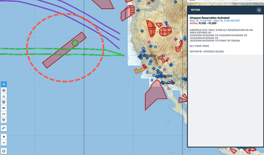 notam sparks confusion over possible russian hypersonic missile test off california coast