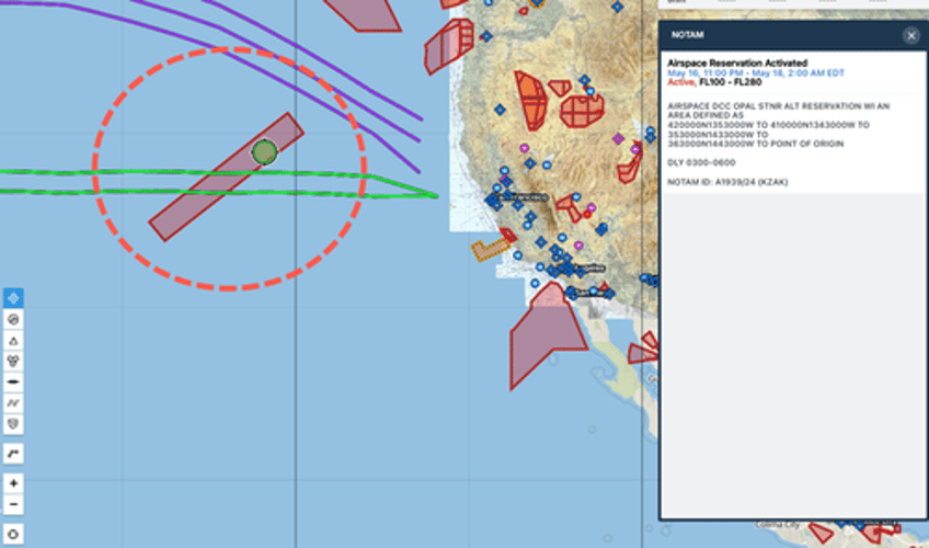 notam sparks confusion over possible russian hypersonic missile test off california coast