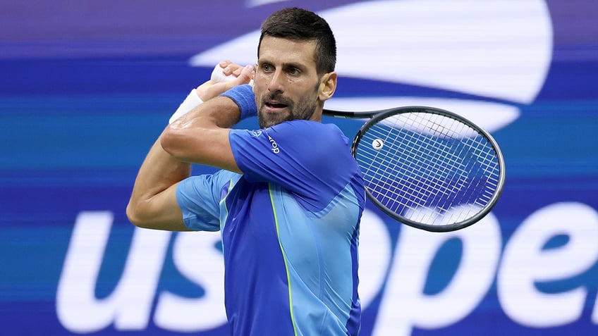 novak djokovic game winner at us open ironically named moderna shot of the day