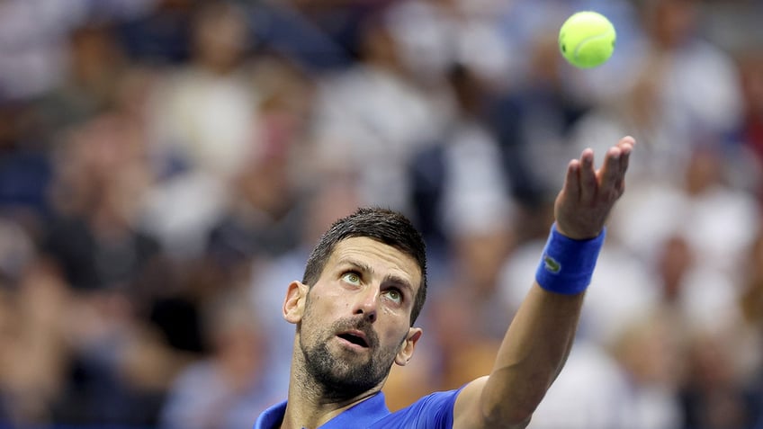 novak djokovic game winner at us open ironically named moderna shot of the day