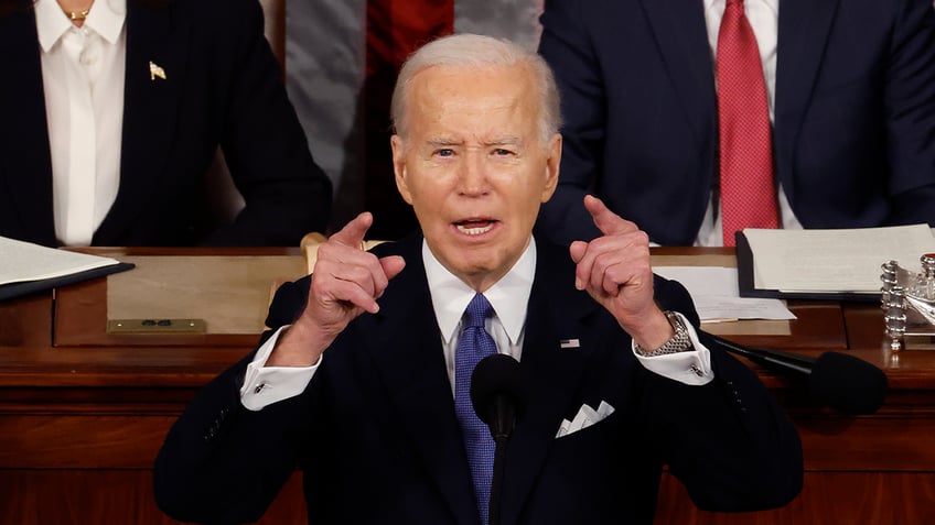 Joe Biden during SOTU speech