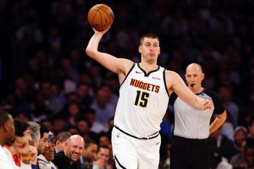 Nikola Jokic lead the Denver Nuggets to victory over the Philadelphia 76ers on Saturday.