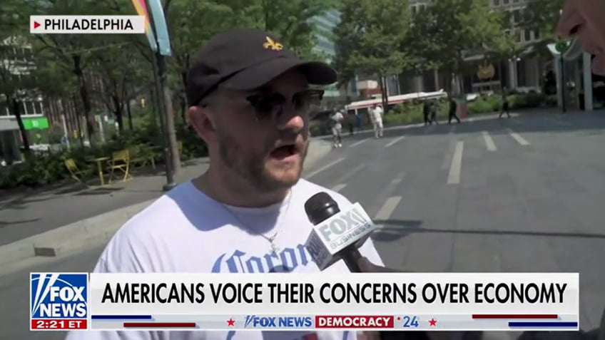 A Philadelphia resident spoke to Fox News about the economy