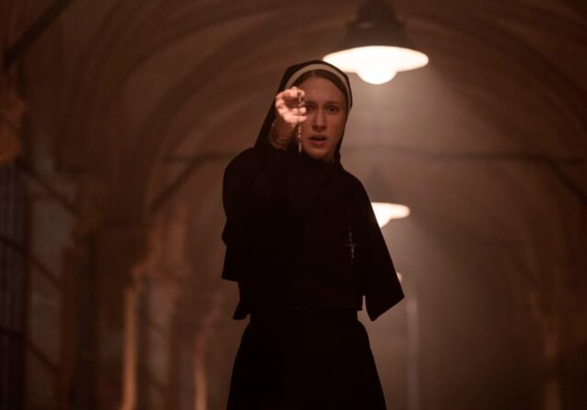 nun 2 narrowly edges a haunting in venice over quiet weekend in movie theaters