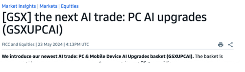 nvidia goldman see common theme next ai trade will be in pc upgrade cycle