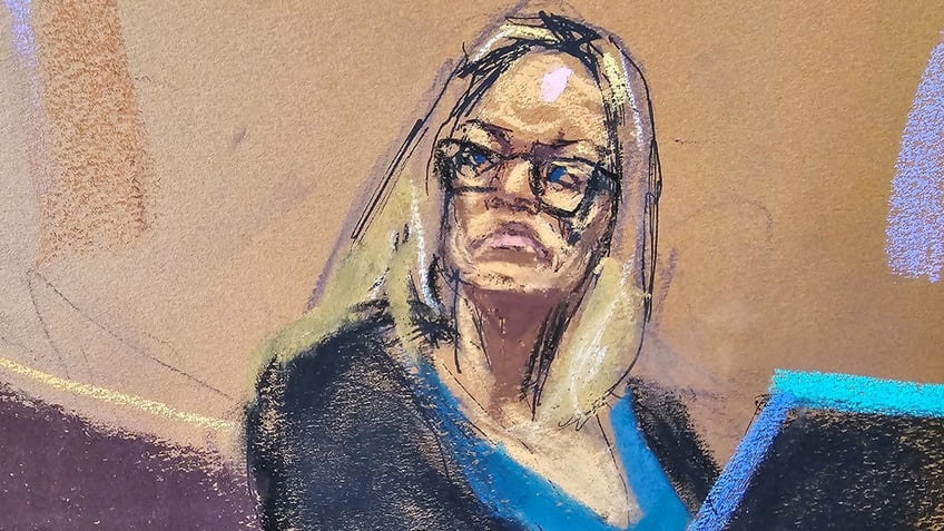 Stormy Daniels testifies during Former U.S. President Donald Trump's criminal trial